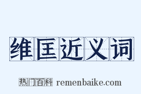维匡近义词是什么意思的图片